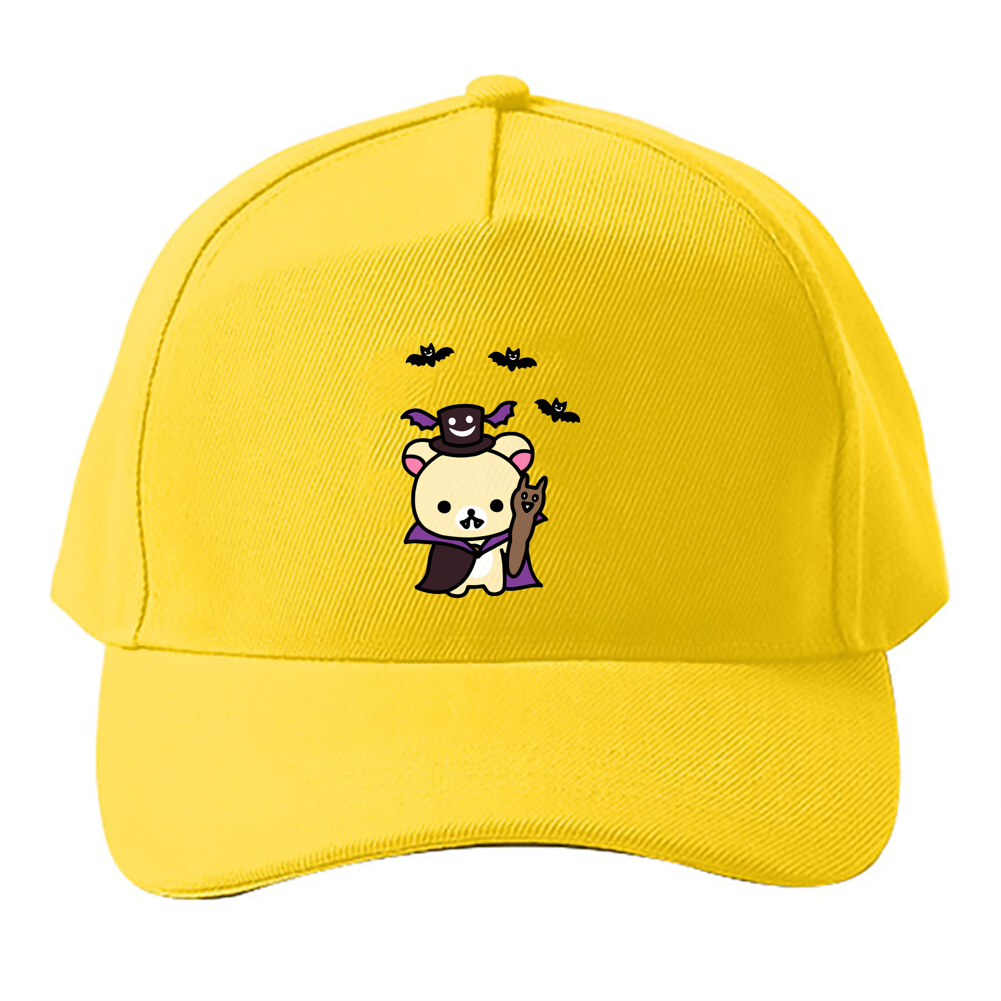 （画像用） リラックマ リラックマ キイロイトリ Rilakkuma Korilakkuma Kiiroitori ベースボールキャップ 綿100％ 男女兼用 帽子 スポーツ